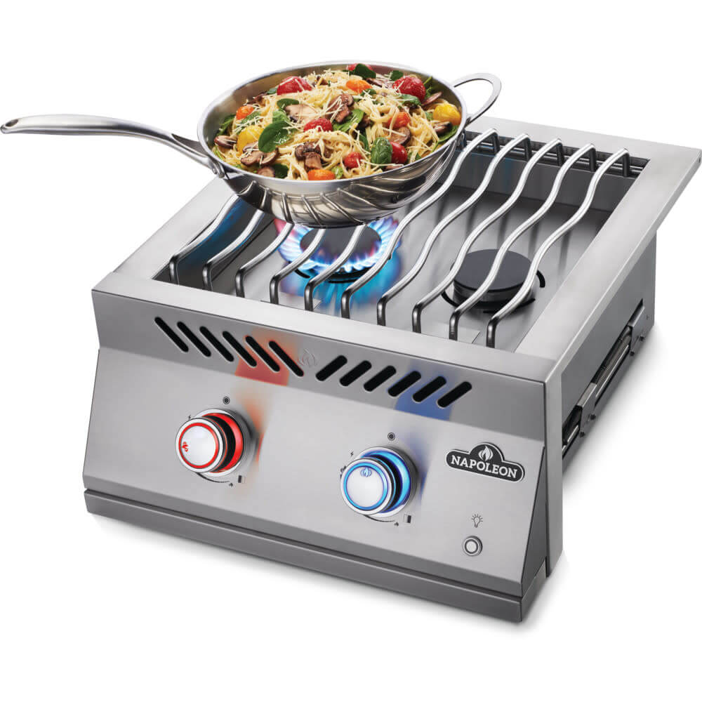 Built-in 700 Series Dual Range Top Burner | Drop-In Side Burner | JETFIRE Ignition | Stainless Steel Outdoor Kitchen Burner | Caterbitz UK