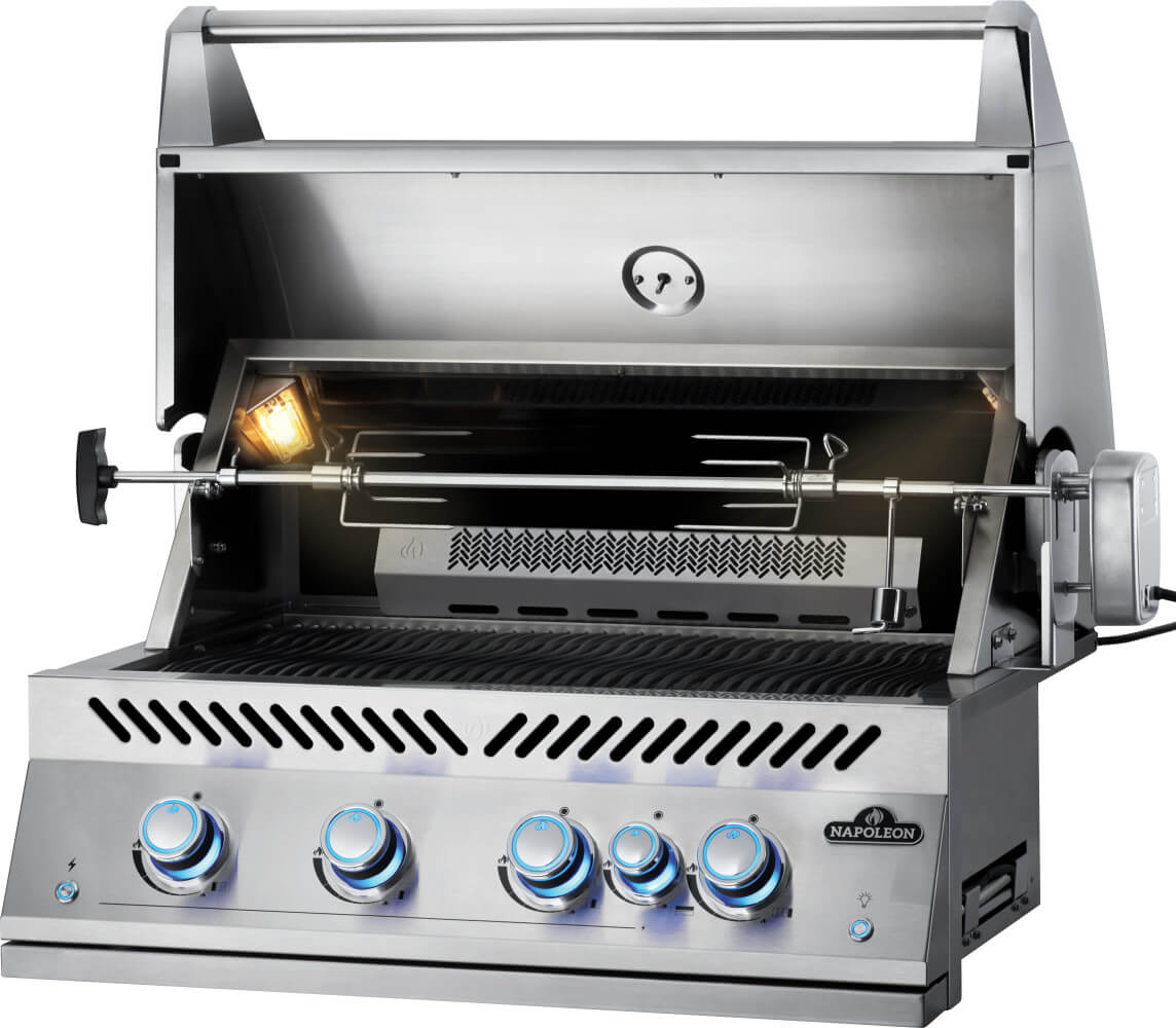Built-In 700 Series 32 Gas Grill | Stainless Steel Built-In BBQ | Infrared Rear Burner | Outdoor Kitchen Grill | Premium Gas Grill UK | Caterbitz