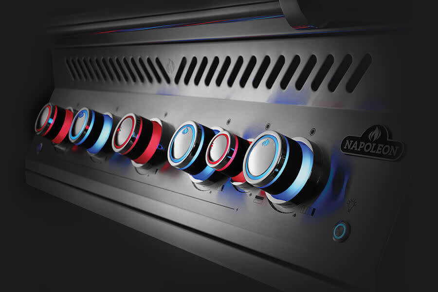 Built-In 700 Series 38 Gas Grill | 5 Burner Gas Grill | Infrared Rear Rotisserie | Stainless Steel WAVE™ Grids | Outdoor Kitchen UK | Caterbitz
