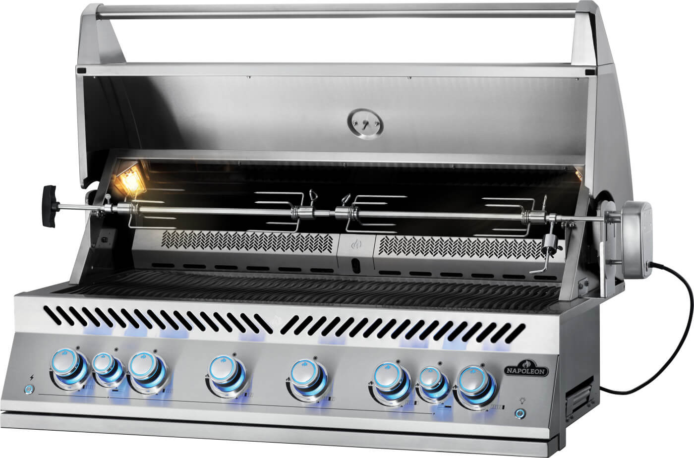 Built-In 700 Series 44 Gas Grill | 6 Burner Gas Grill | Infrared Rear Rotisserie | Stainless Steel WAVE™ Grids | Outdoor Kitchen UK | Caterbitz