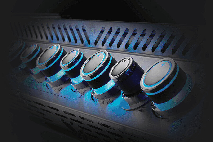 Built-in Prestige PRO 825 RBI | 6 Burner Gas Grill | Infrared Rear & Bottom Burners | WAVE Stainless Steel Grids | Caterbitz UK