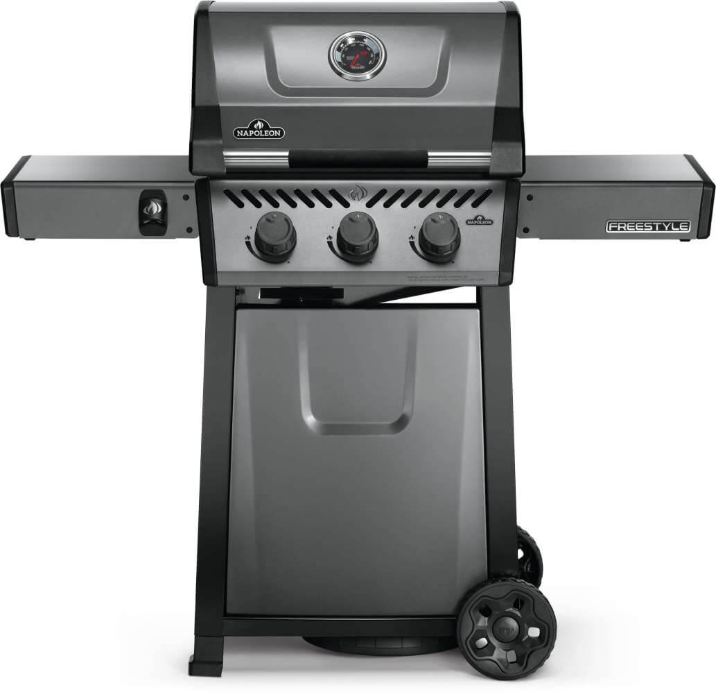 Freestyle 365 Gas Grill | Propane BBQ | JETFIRE Ignition | Cast Iron Cooking Grids | 3 Burner Grill | Outdoor BBQ UK | Caterbitz