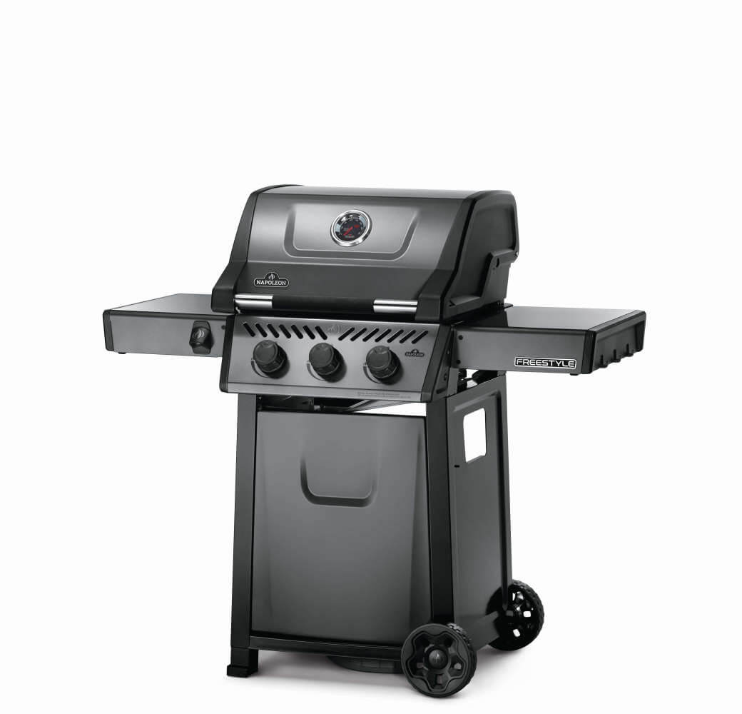 Freestyle 365 Gas Grill | Propane BBQ | JETFIRE Ignition | Cast Iron Cooking Grids | 3 Burner Grill | Outdoor BBQ UK | Caterbitz