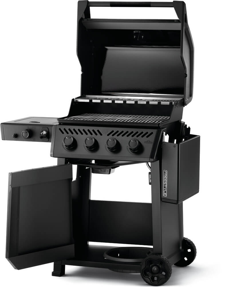 Phantom Freestyle 425 Gas Grill | Satin Black BBQ | 4 Burners | Infrared Sizzle Zone | WAVE Stainless Steel Grids | Caterbitz UK