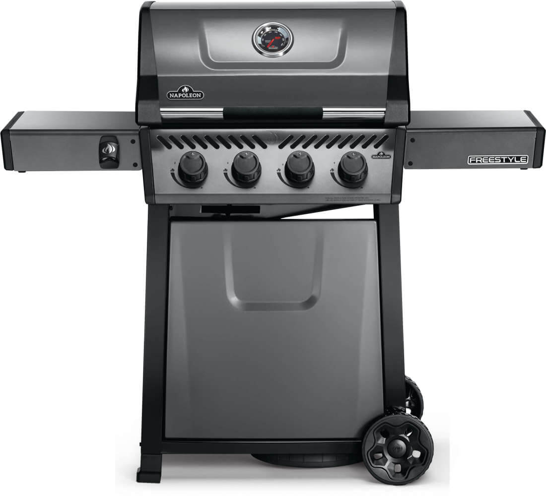 Freestyle 425 Gas Grill | Propane BBQ | JETFIRE Ignition | Cast Iron Grids | 4 Burner Grill | Outdoor Cooking | Caterbitz UK