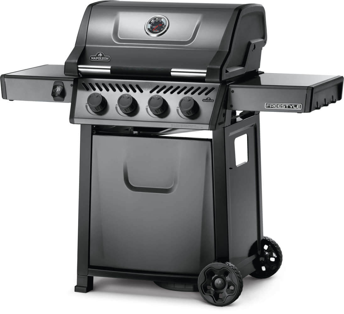 Freestyle 425 Gas Grill | Propane BBQ | JETFIRE Ignition | Cast Iron Grids | 4 Burner Grill | Outdoor Cooking | Caterbitz UK
