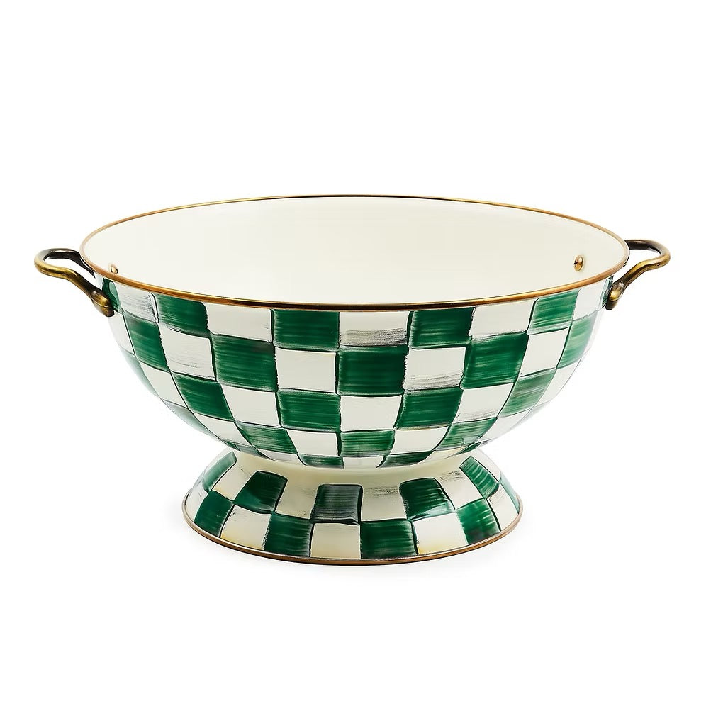 Mackenzie-Childs Emerald Check Everything Bowl
