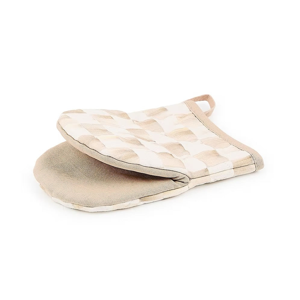 Mackenzie-Childs Mocha Check Oven Mitt