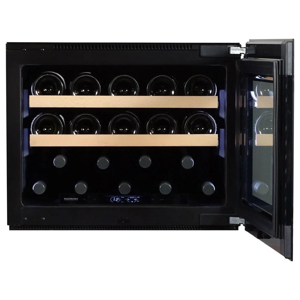 Dunavox Horizon - 19 Bottle - Handleless Integrated Wine Cooler - DVH-19.50B.TO