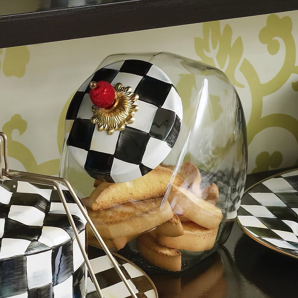 Mackenzie-Childs Courtly Check Cookie Jar