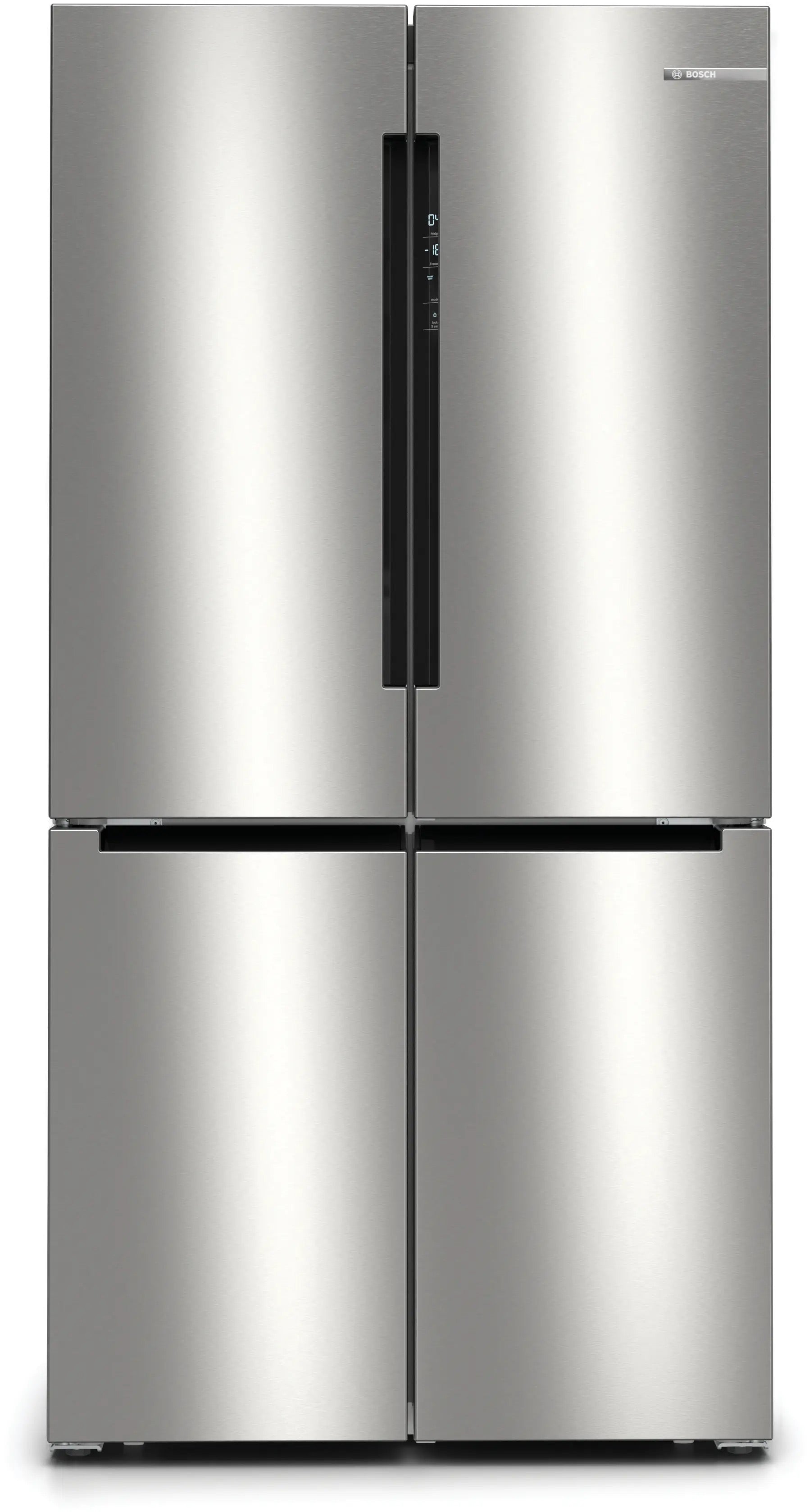 Bosch Series 4 Multi Door American Fridge Freezer 183 x 90.5 cm Stainless steel - KFN96VPEAG