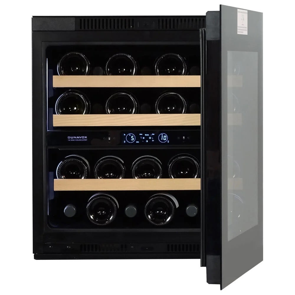 Dunavox Horizon - Dual Zone 25 Bottle - Integrated Wine Cooler - DVH-25.65DB.TO