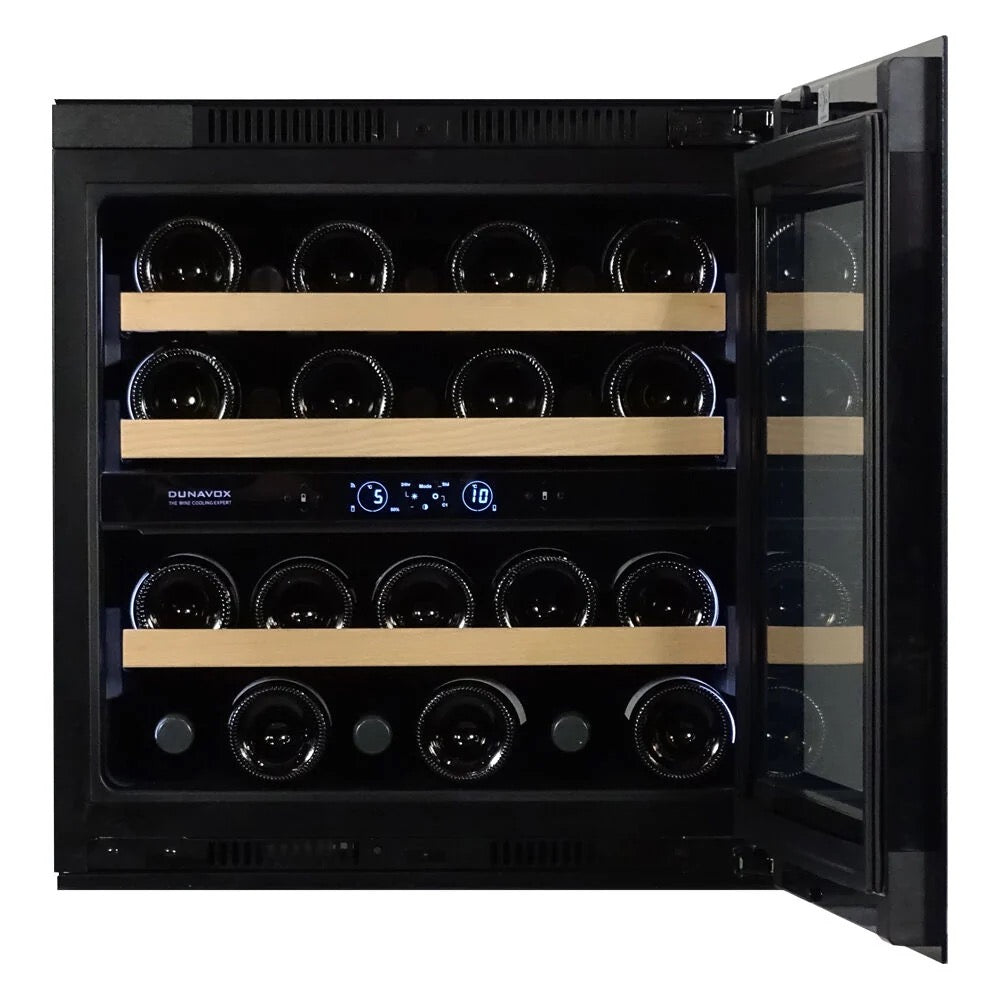 Dunavox Spirit - Dual Zone 25 Bottle - Integrated Wine Cooler - DVS-25.65DB