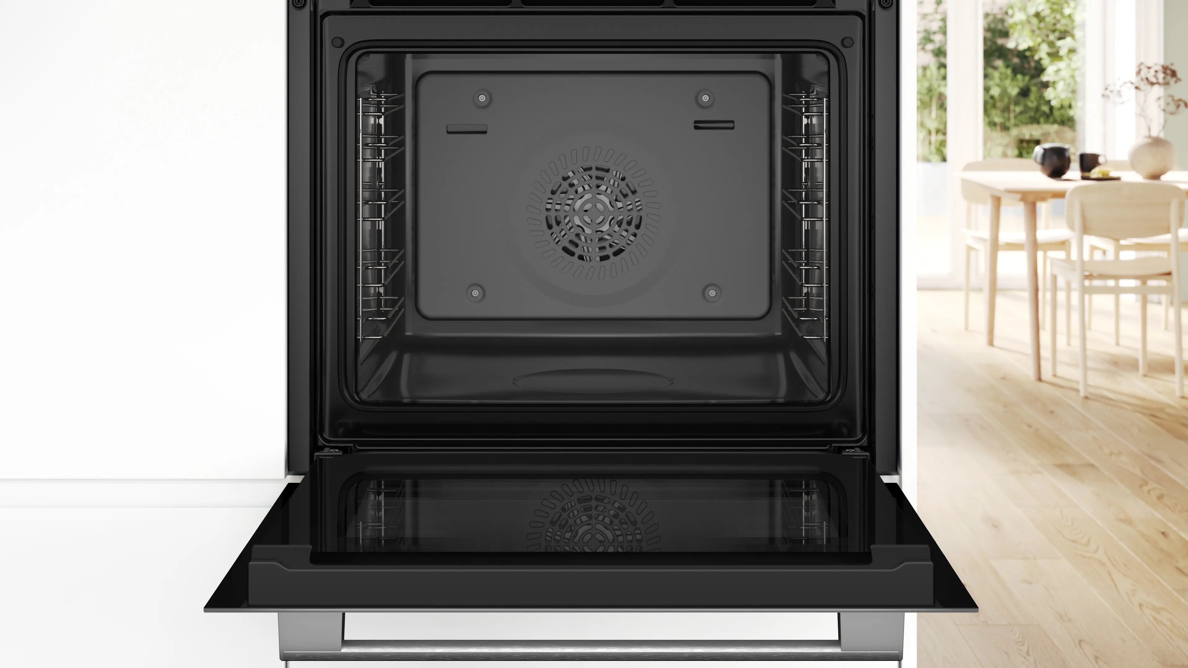 Bosch Series 4 Built-in oven with added steam function 60 x 60 cm White - HQA534BW3B