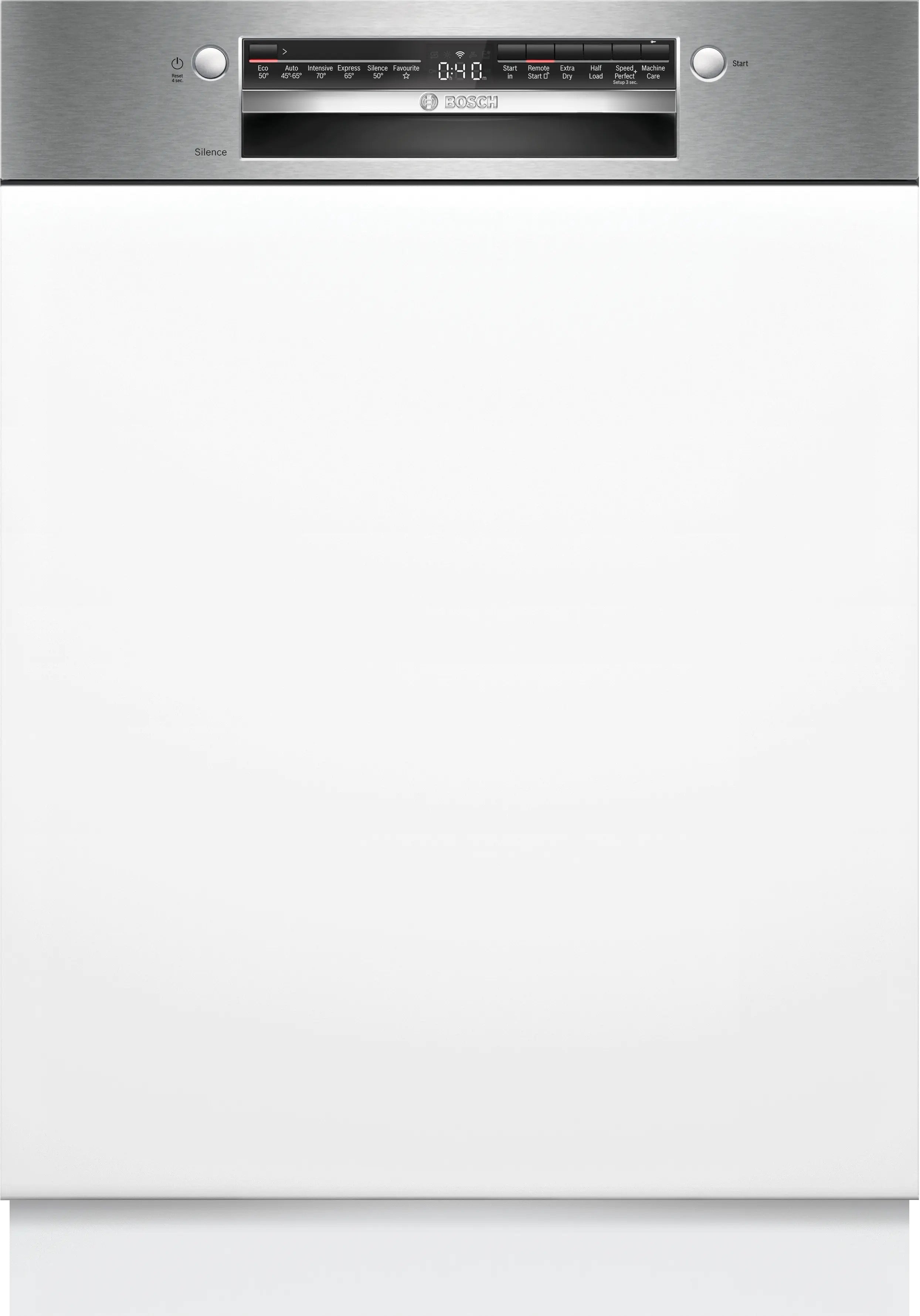 Bosch Series 2 Semi-integrated dishwasher 60 cm Brushed steel - SMI2HTS06G