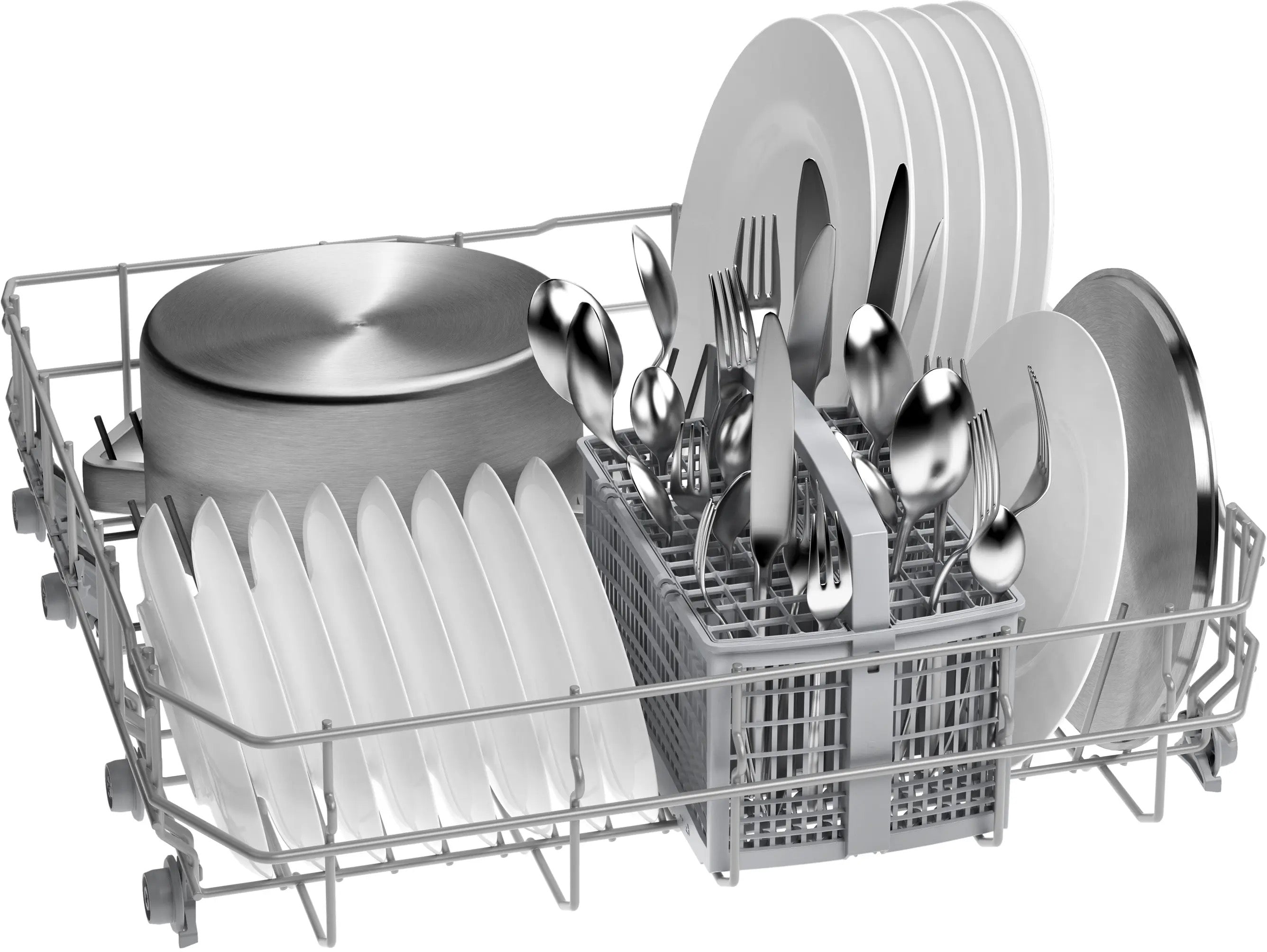 Bosch Series 2 Semi-integrated dishwasher 60 cm Brushed steel - SMI2HTS06G