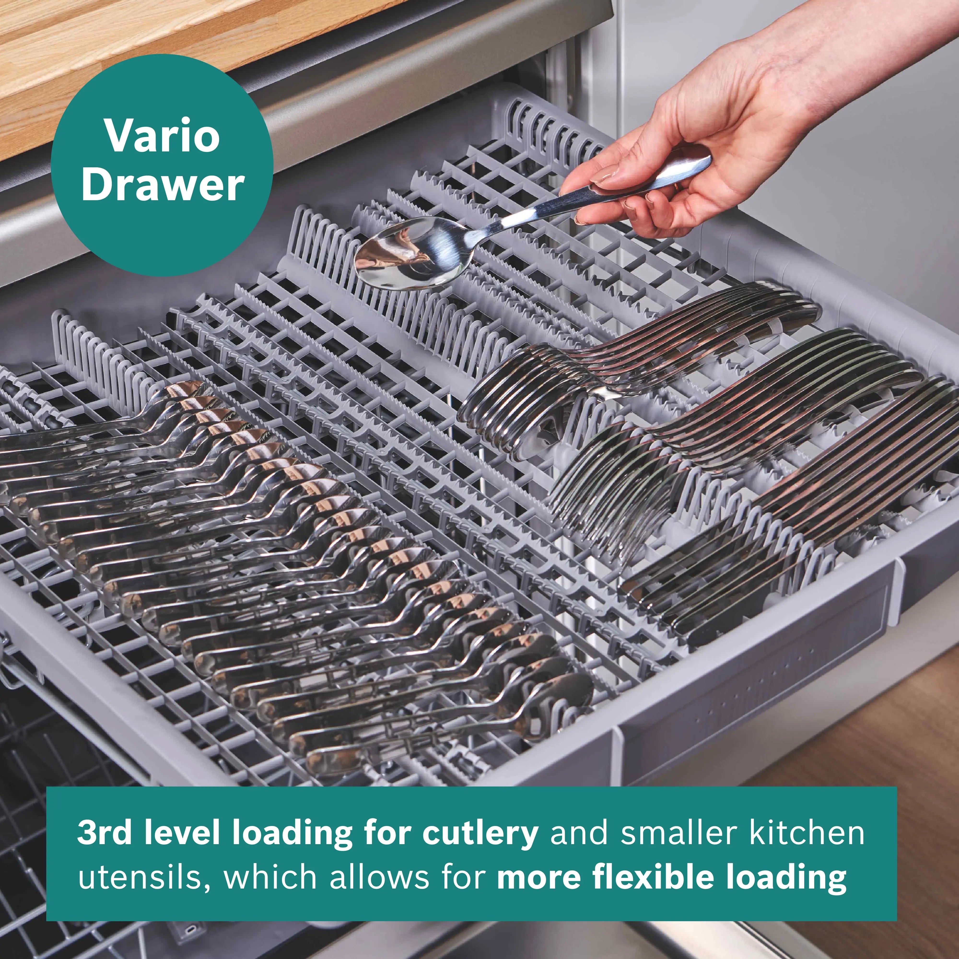 Bosch Series 4 Fully-integrated dishwasher 60 cm , Variable hinge - SBH4HVX14G