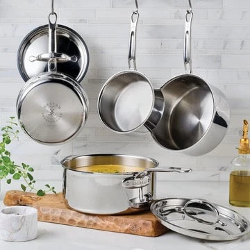 Hestan ProBond Luxe Induction Stainless Steel Saucepans & Lid - Small & Medium