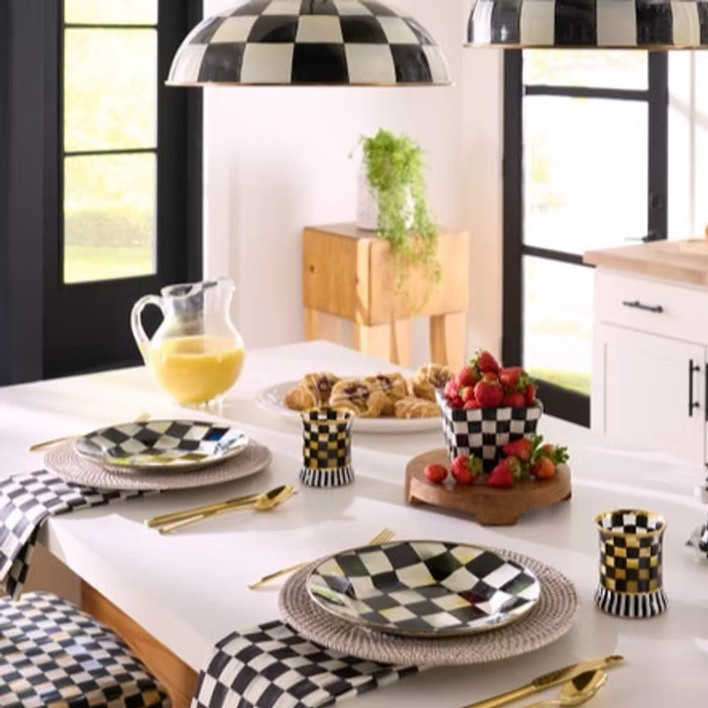 Mackenzie-Childs Courtly Check Farmhouse Berry Basket