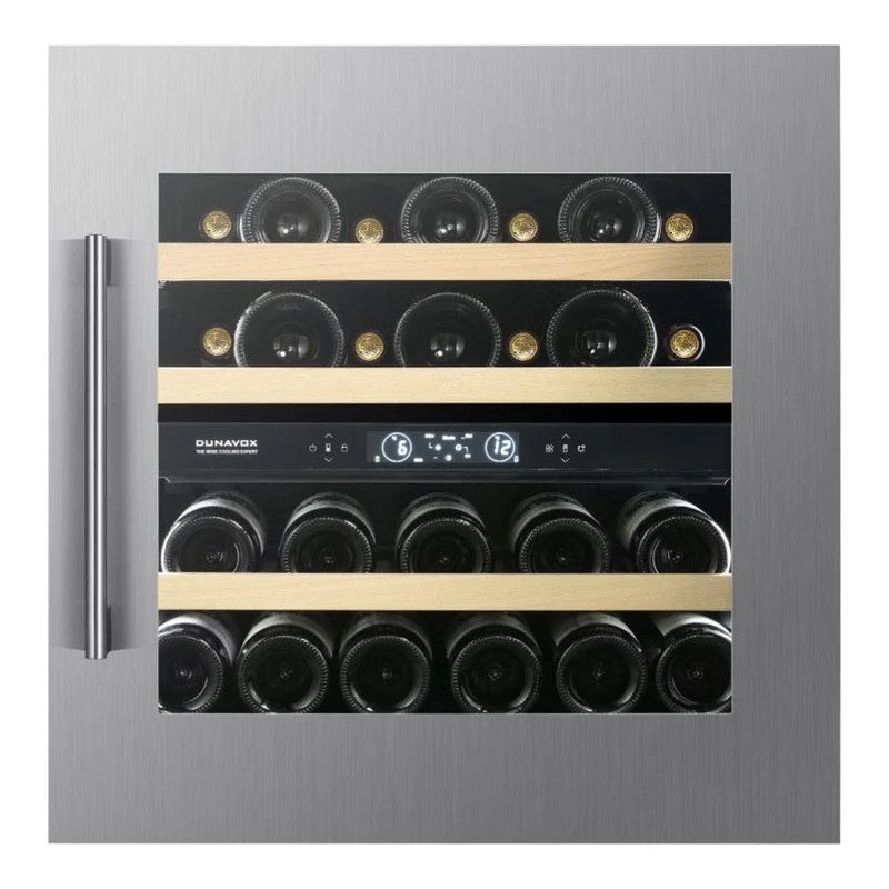 Dunavox Spirit - Dual Zone 25 Bottle - Integrated Wine Cooler - DVS-25.65DSS