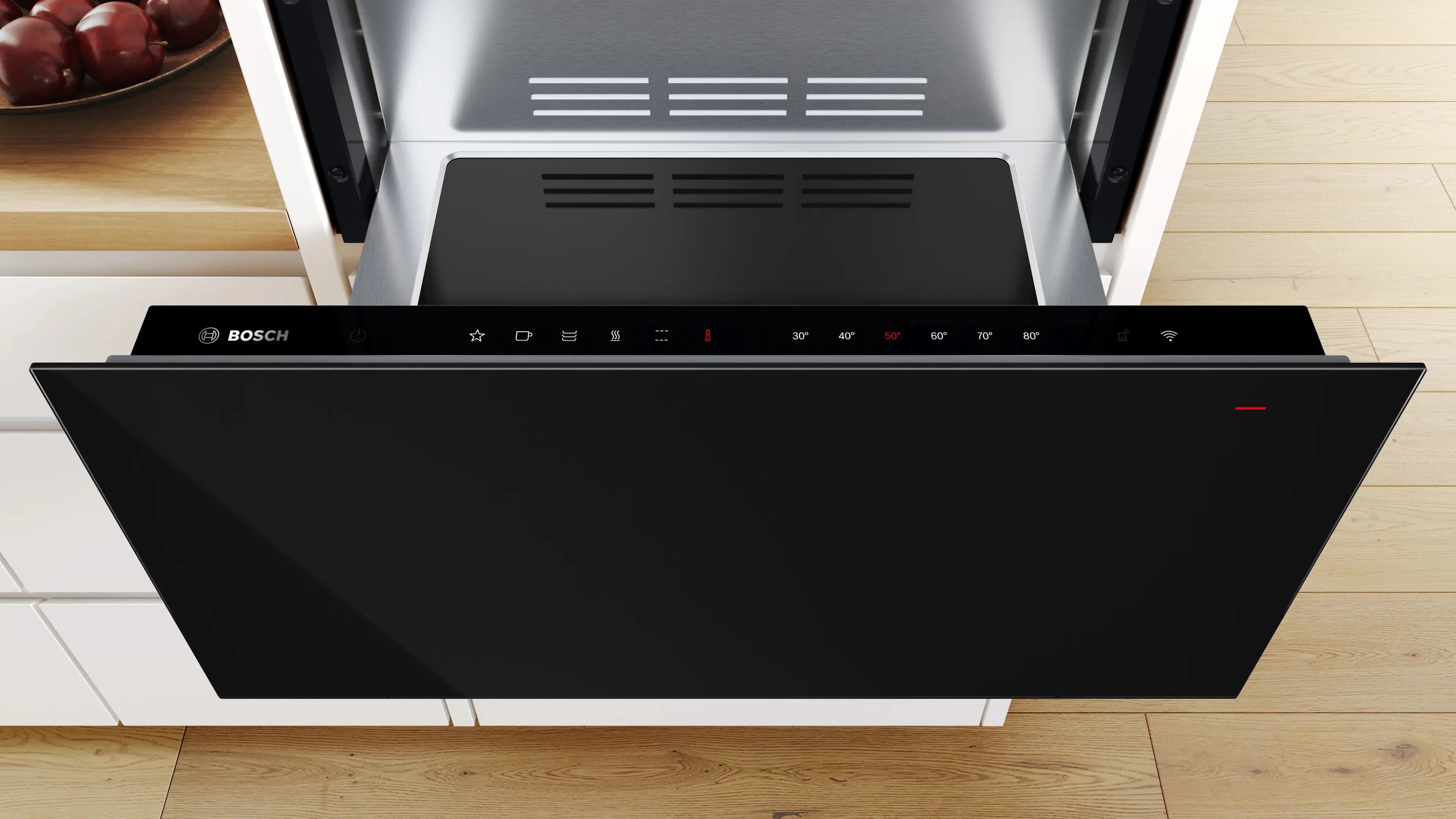 Bosch Series 8 Built-in warming drawer 60 x 29 cm Black - BID7101B1B