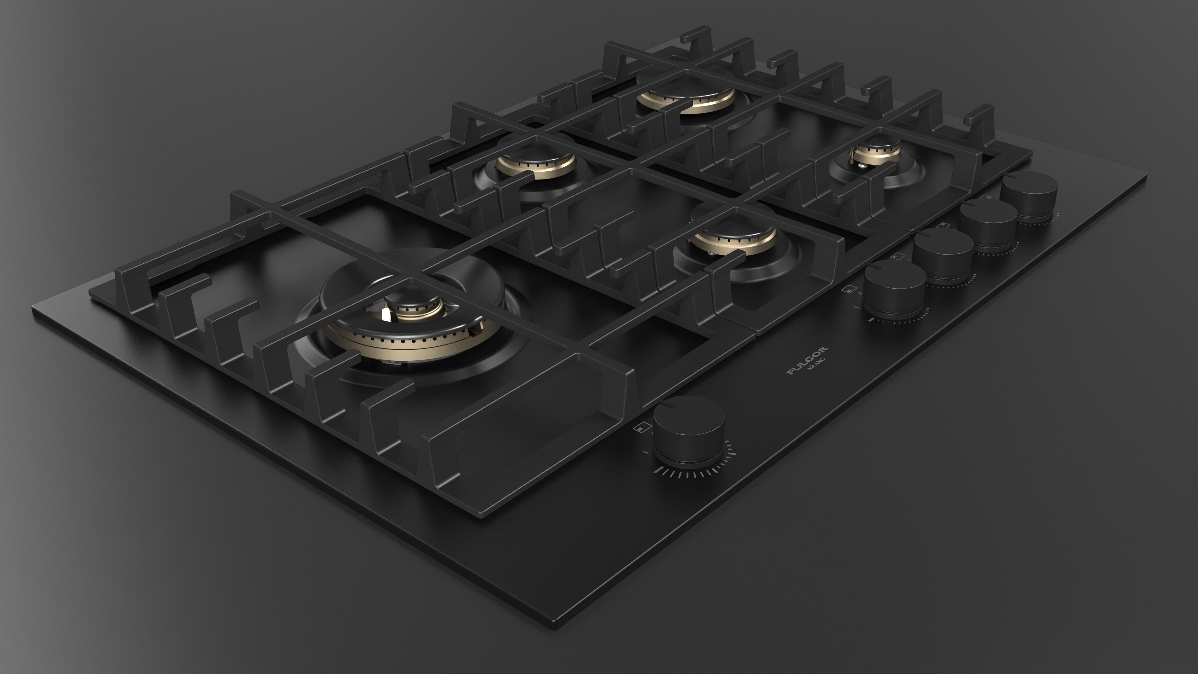 Fulgor Milano Urbantech 75cm Gas Hob - FUH 755 G DWK MBK