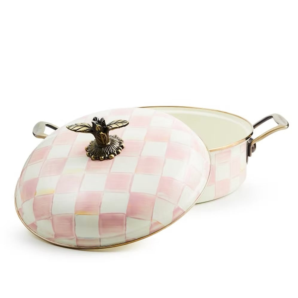 Mackenzie-Childs Rosy Check 5 Qt. Casserole