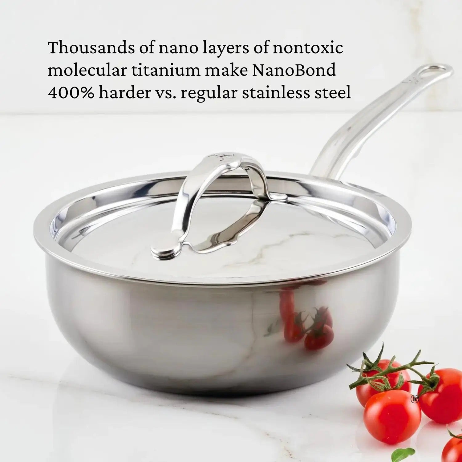 Hestan Nanobond Covered Saucier - 20cm/1.9L
