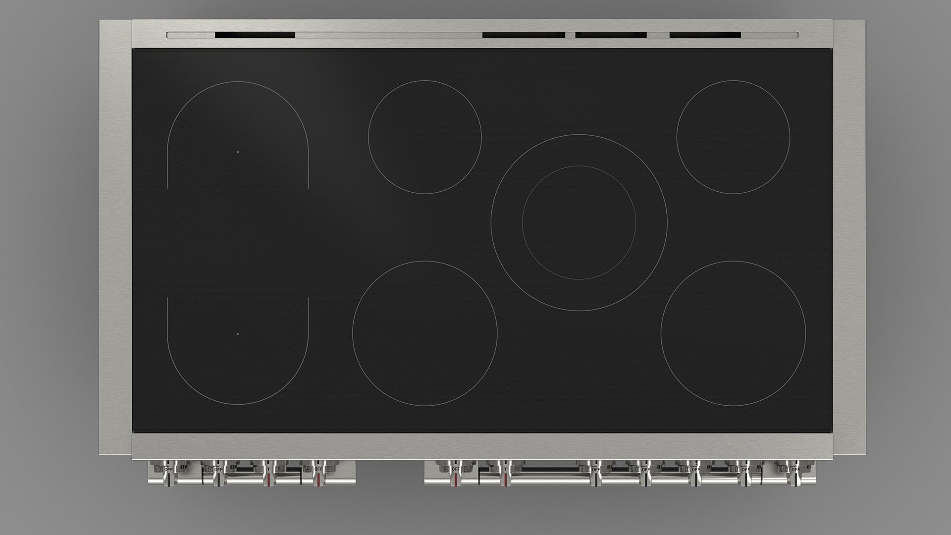 Fulgor Milano Matte Black Sofia Induction 48" Professional - FSRC 4807 P MI MK 2F MBK