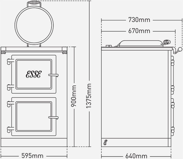ESSE 600 T PRO Electric Range Cooker