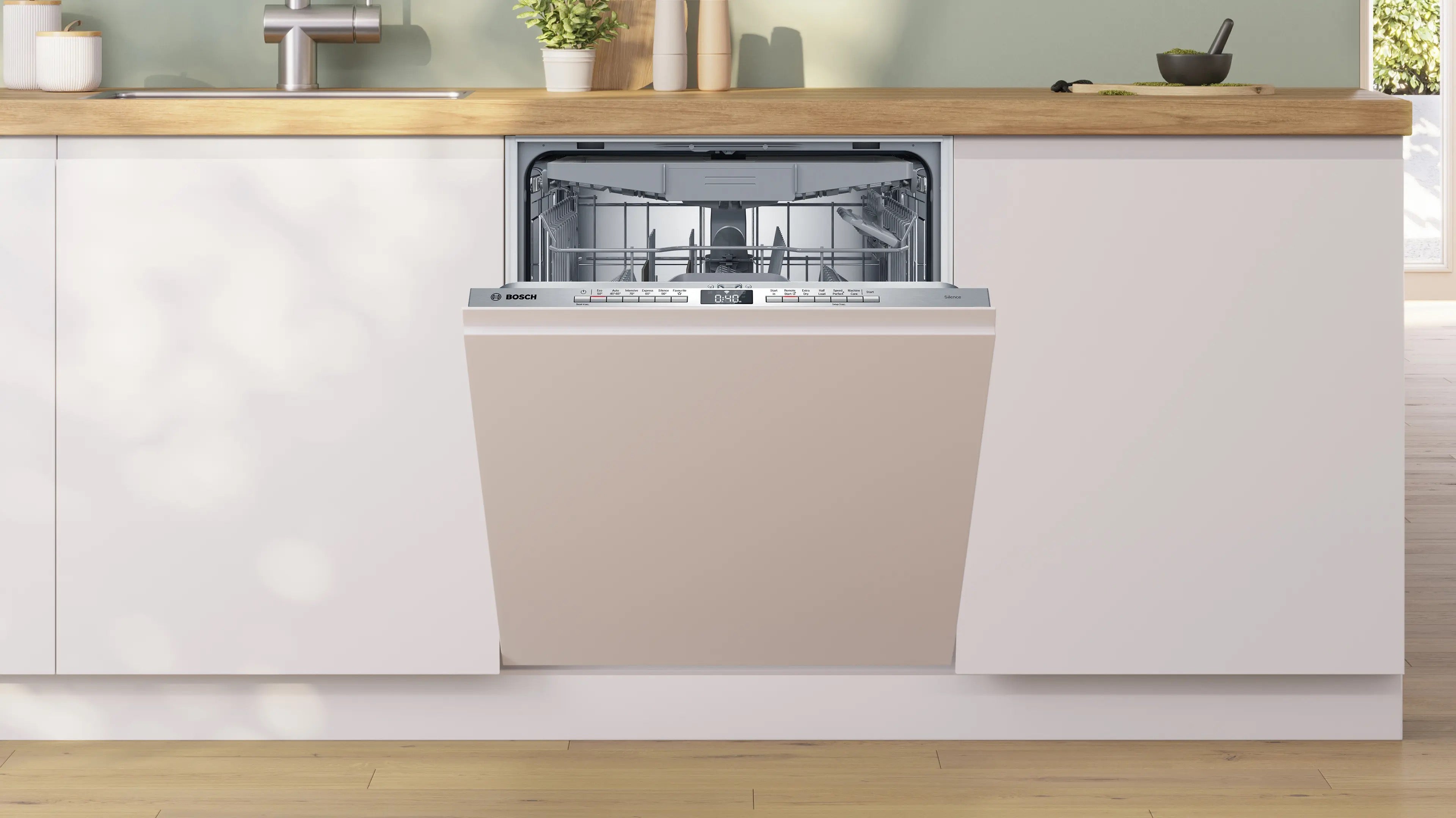 Bosch Series 4 Fully-integrated dishwasher 60 cm Variable hinge - SMH4HVX14G