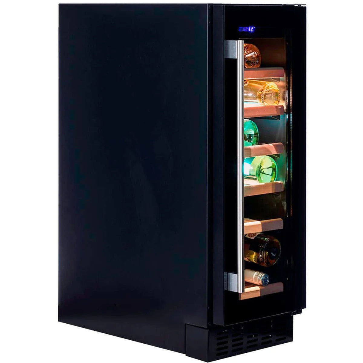 Dunavox FLOW-19 - 300mm - 19 Bottle - Built In Under-counter Wine Cooler - DAUF-19.58B
