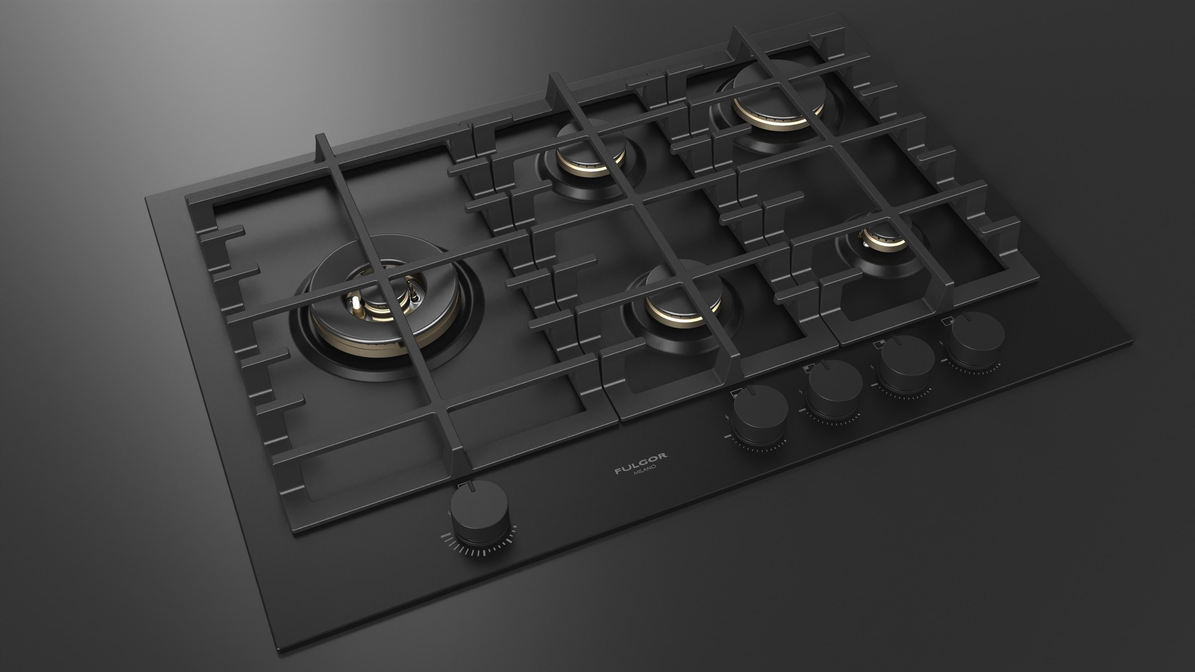 Fulgor Milano Urbantech 75cm Gas Hob - FUH 755 G DWK MBK