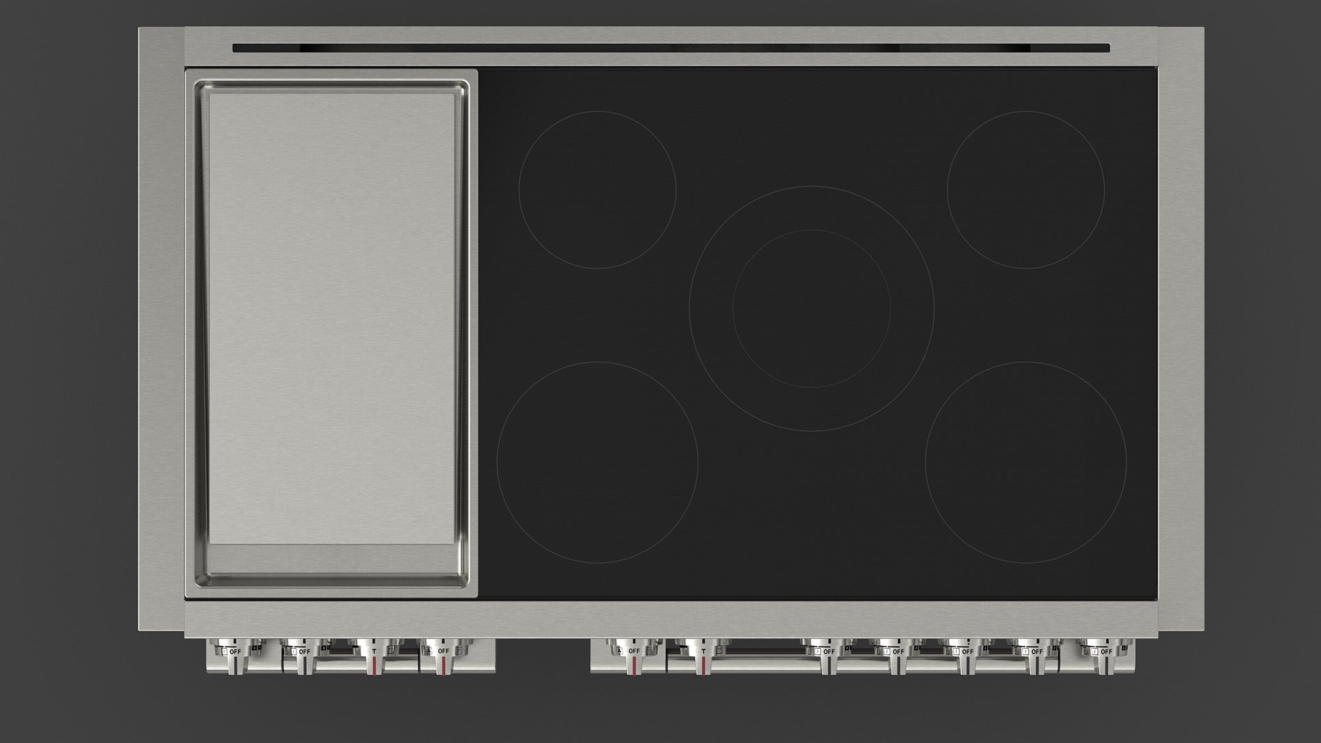 Fulgor Milano Sofia Professional Induction Griddle 48" - FSRC 4807 P MI MK 2F G MBK
