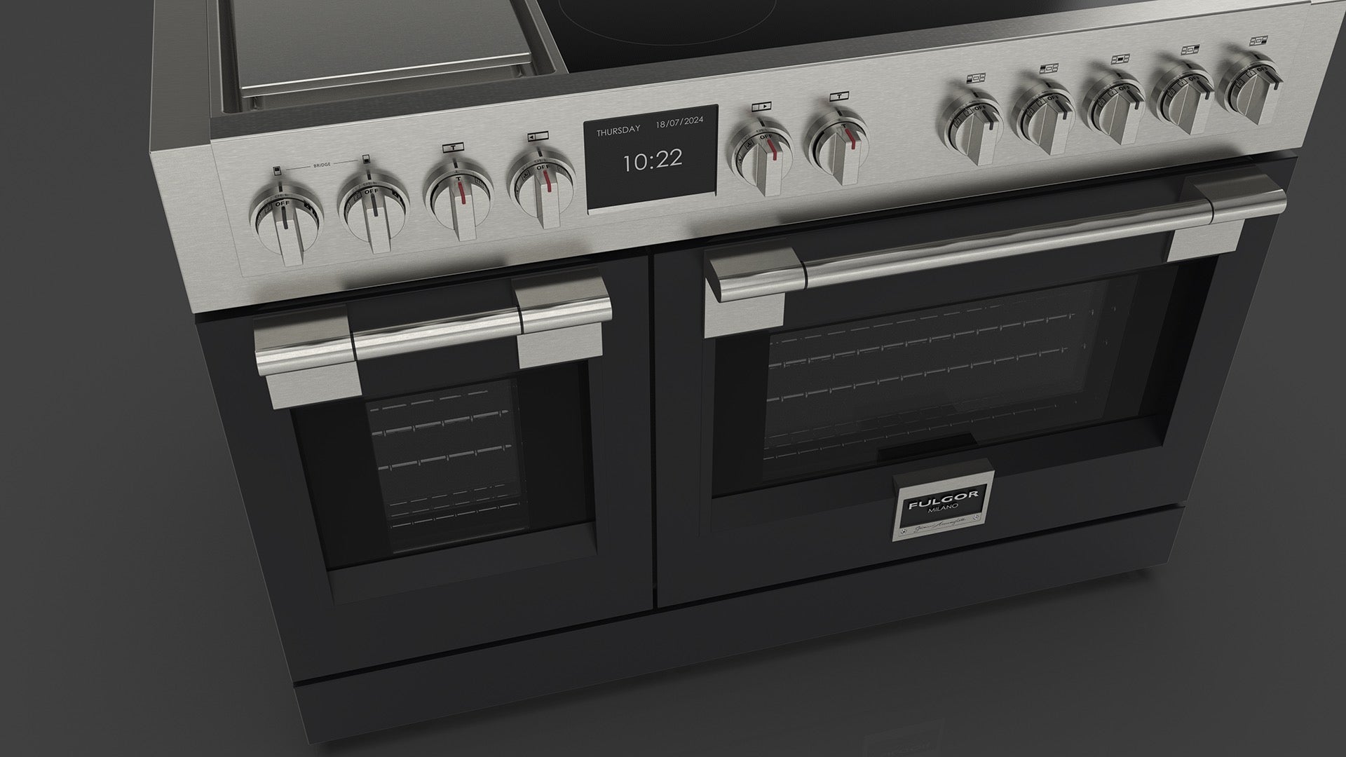 Fulgor Milano Sofia Professional Induction Griddle 48" - FSRC 4807 P MI MK 2F G MBK