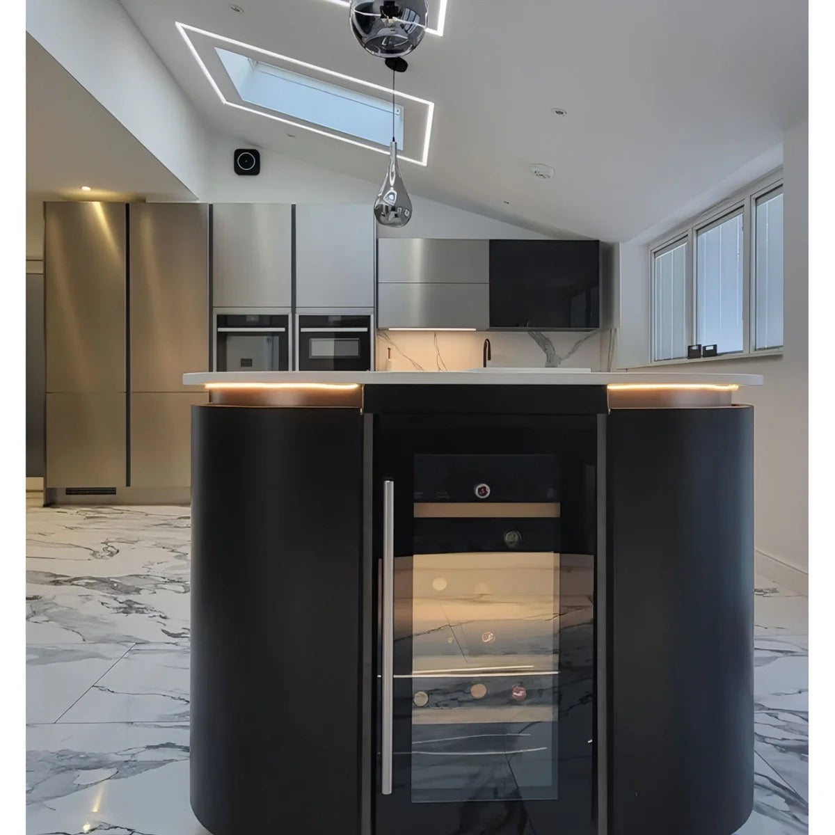 Dunavox FLOW - 400mm - 32 Bottles - Built In Under-counter - DAUF-32.83B