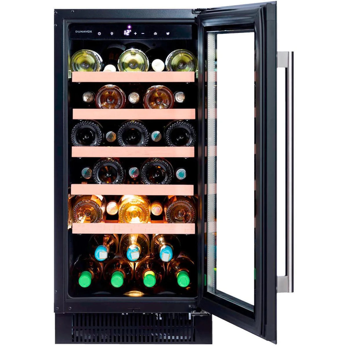 Dunavox FLOW - 400mm - 32 Bottles - Built In Under-counter - DAUF-32.83B