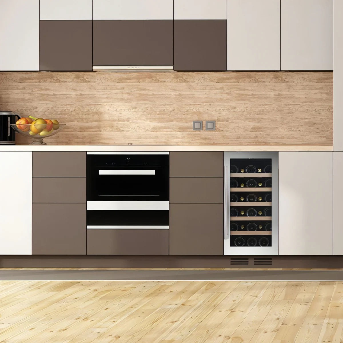 Dunavox FLOW - 400mm - 32 Bottles - Built In Under-counter - DAUF-32.83B