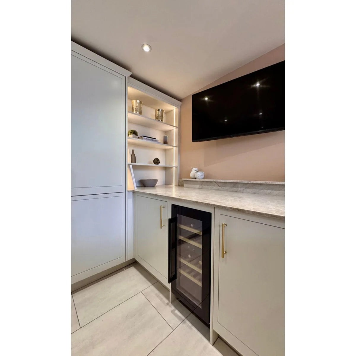 Dunavox FLOW-32D - 400mm Dual Zone - 32 Bottles - Built In
