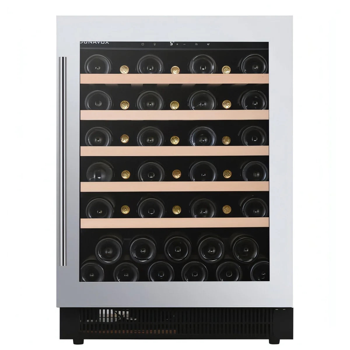 Dunavox FLOW-46 - 600mm - 46 Bottle - Built In Under-counter Wine Fridge - DAUF-46.138SS