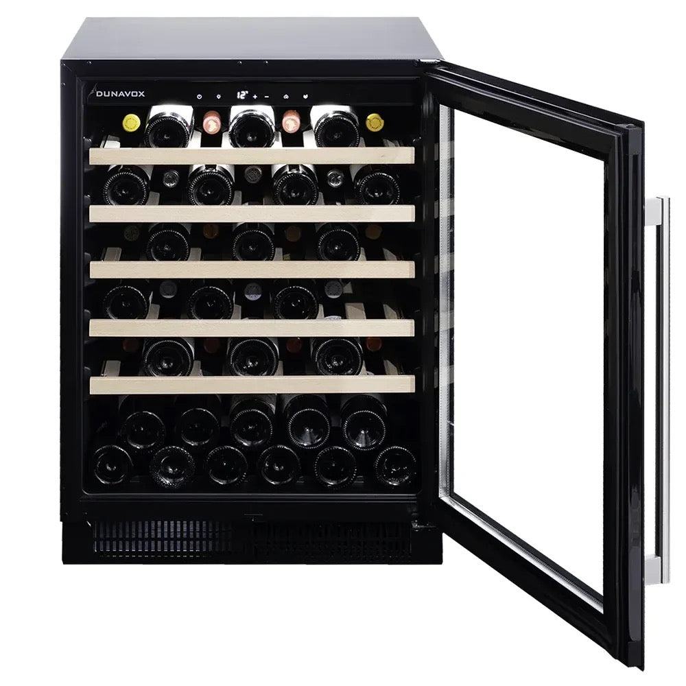 Dunavox FLOW-46 - 600mm - 46 Bottle - Built In Under-counter Wine Fridge - DAUF-46.138SS