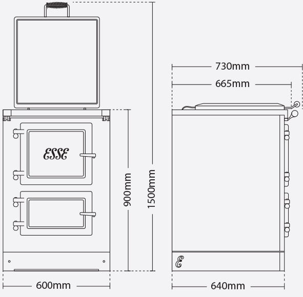 ESSE 600 X PRO Electric Range Cooker