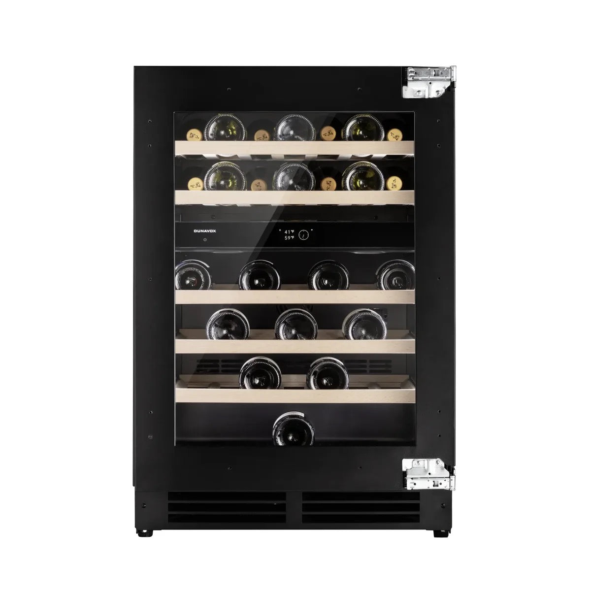 Dunavox FLOW-41 - 600mm Dual Zone - 41 Bottle - Panel Ready - Built In Wine Cooler - DAUF-41.146DOP.TO 88cm height