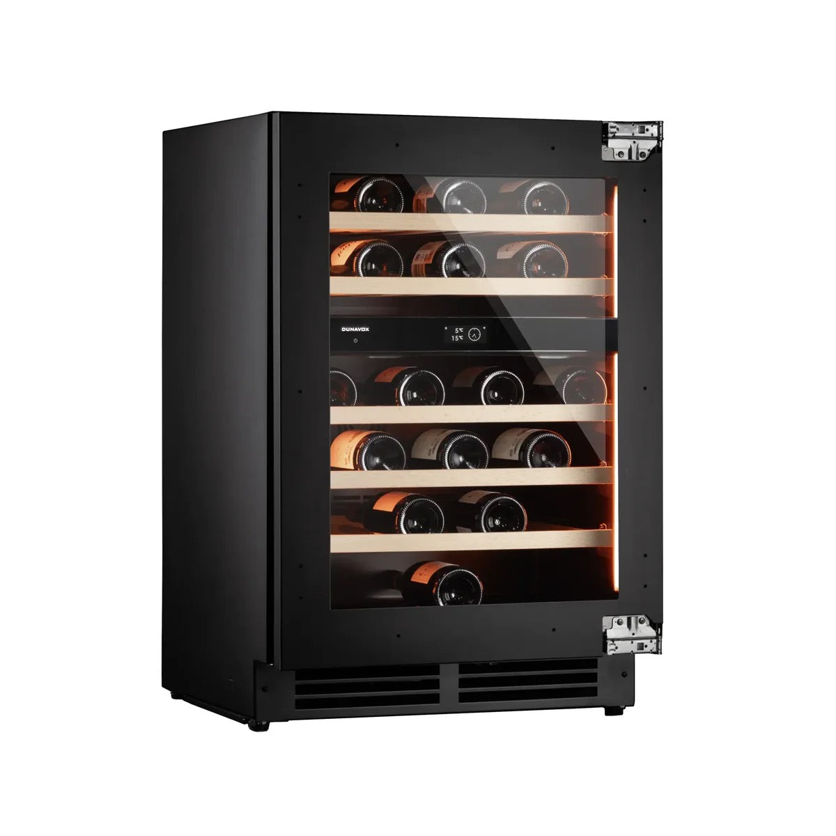 Dunavox FLOW-41 - 600mm Dual Zone - 41 Bottle - Panel Ready - Built In Wine Cooler - DAUF-41.146DOP.TO 88cm height