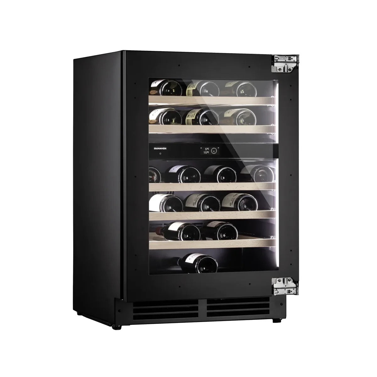 Dunavox FLOW-41 - 600mm Dual Zone - 41 Bottle - Panel Ready - Built In Wine Cooler - DAUF-41.146DOP.TO 88cm height