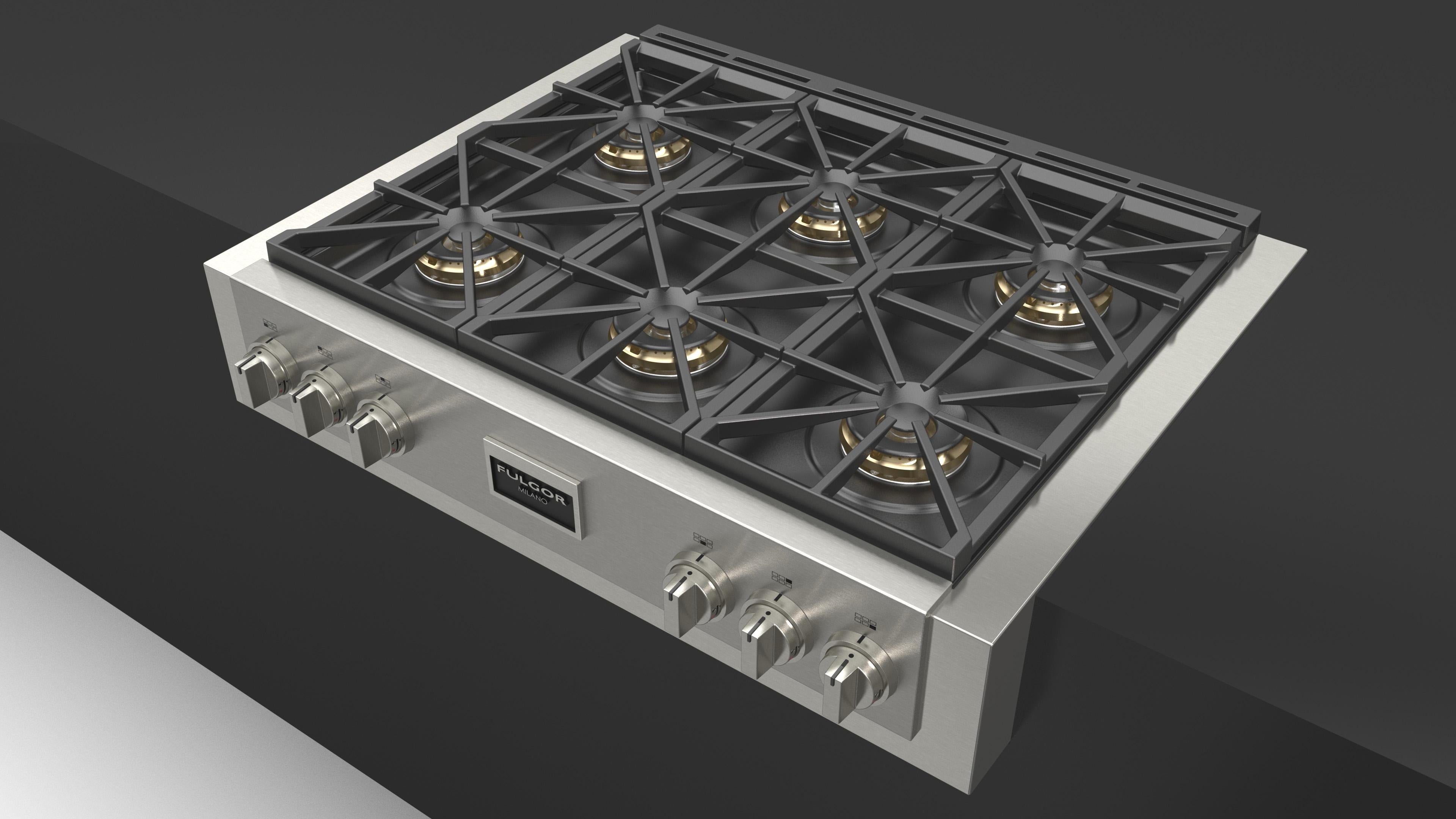 Fulgor Milano Professional 36" Gas Range Top - FSRT 3606 GX