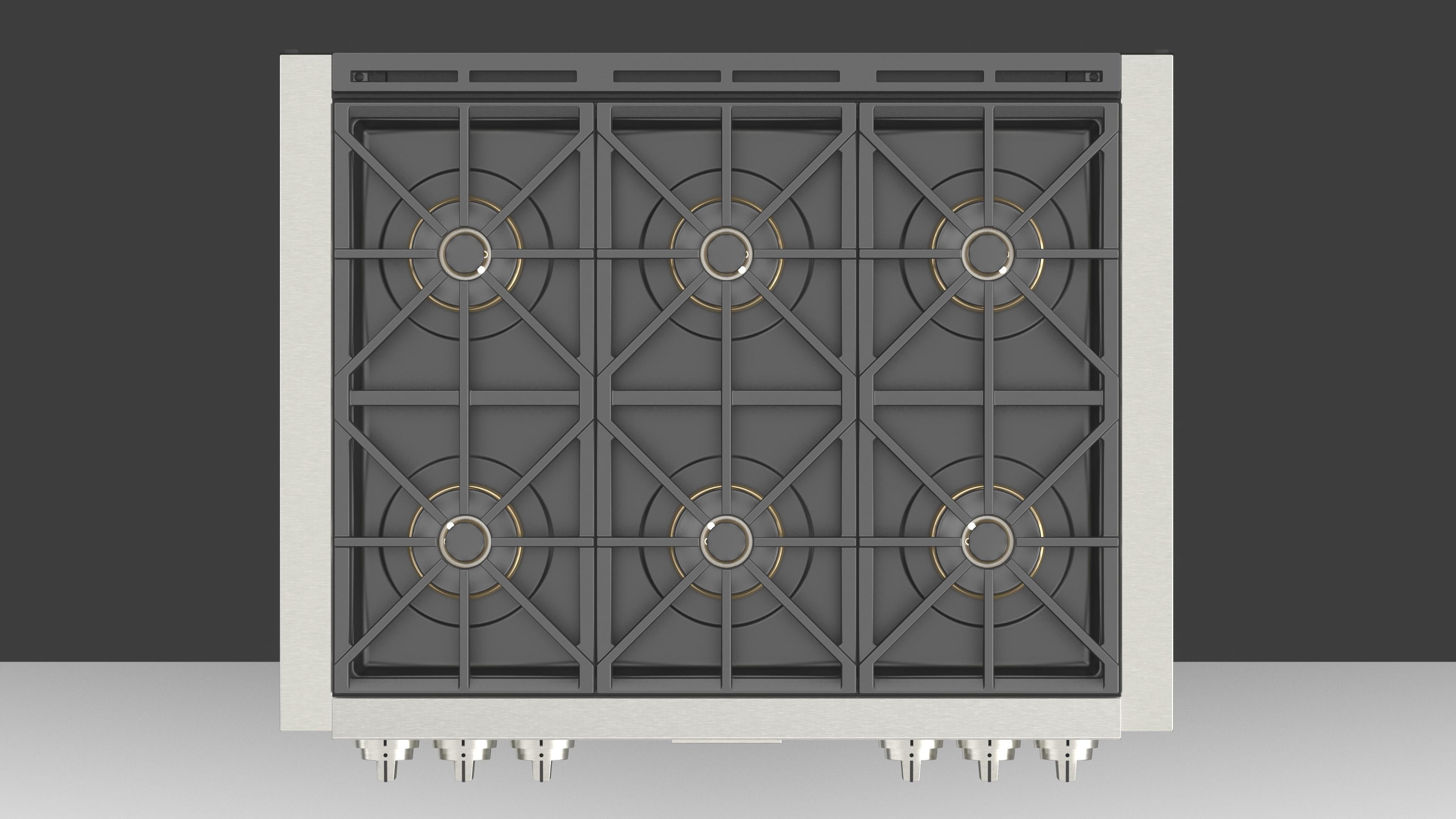 Fulgor Milano Professional 36" Gas Range Top - FSRT 3606 GX