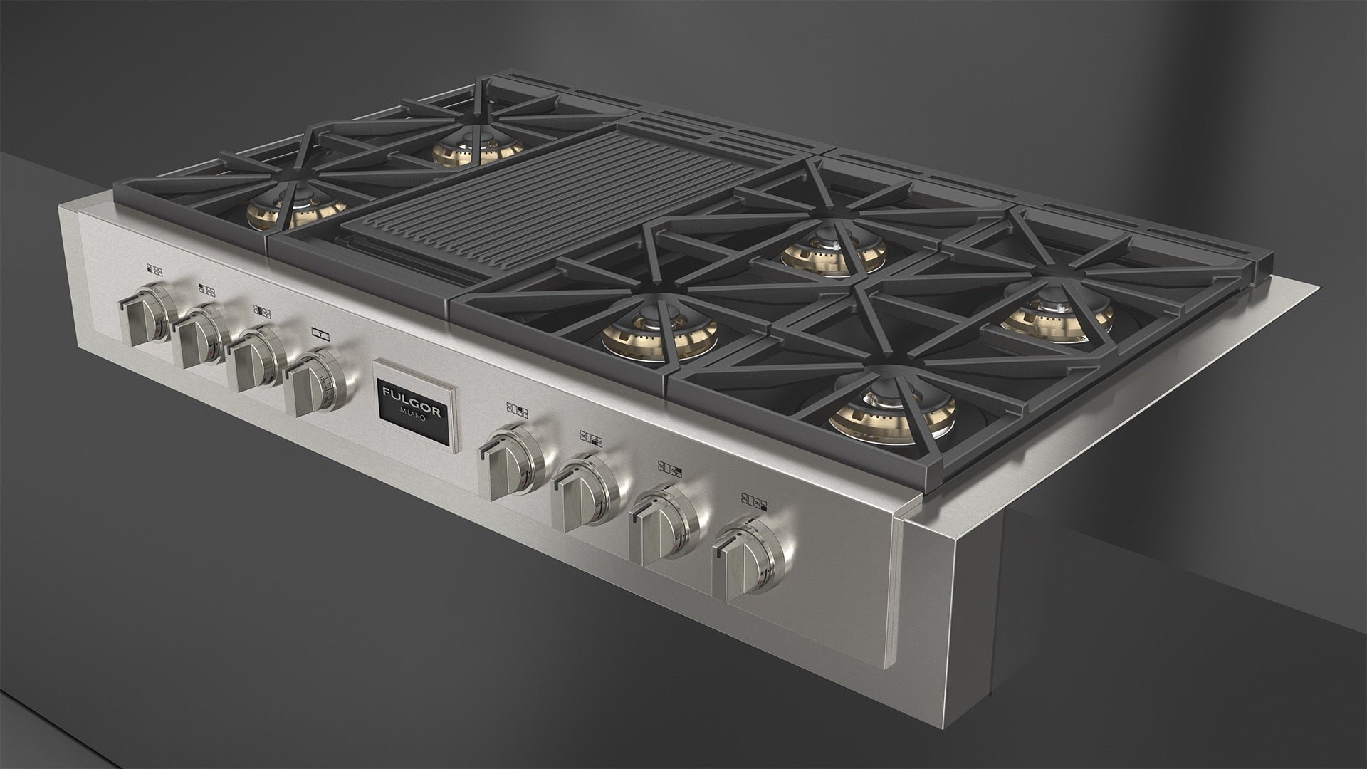 Fulgor Milano Professional 48" Gas Range Top - FSRT 4807 G X