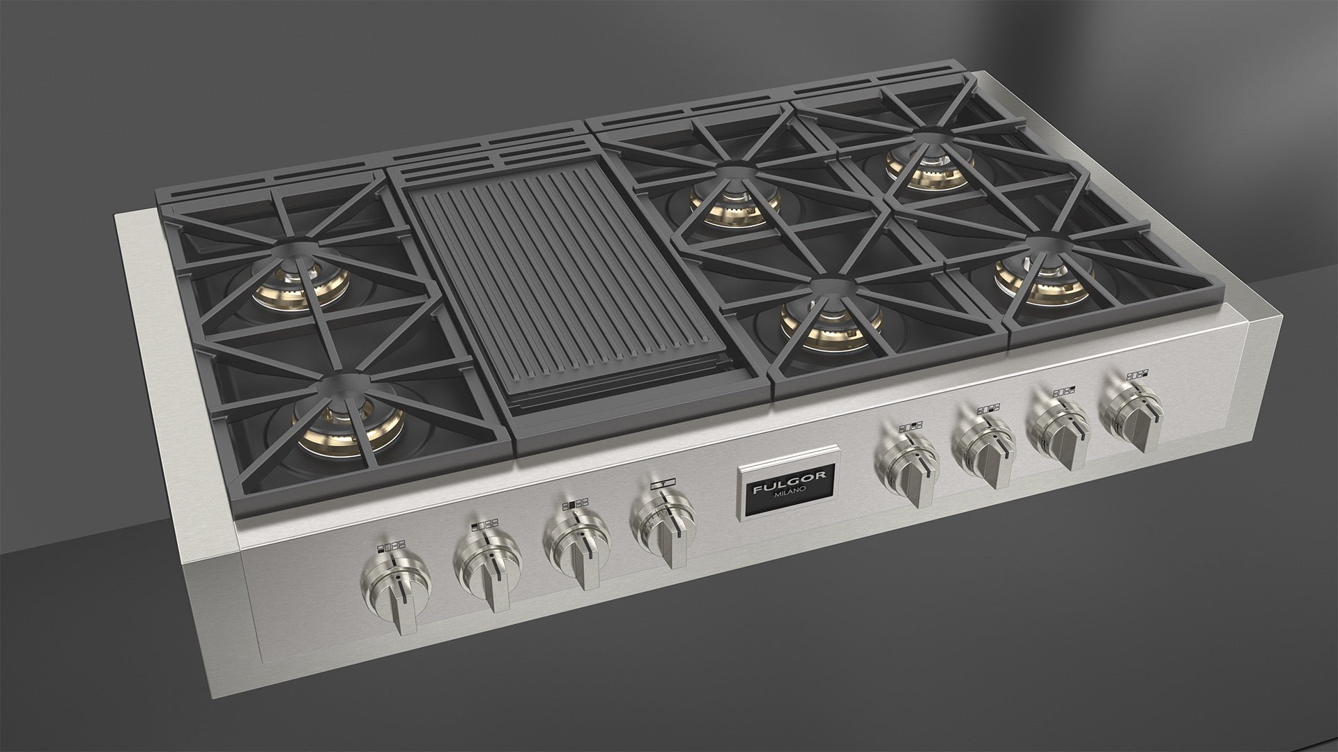 Fulgor Milano Professional 48" Gas Range Top - FSRT 4807 G X
