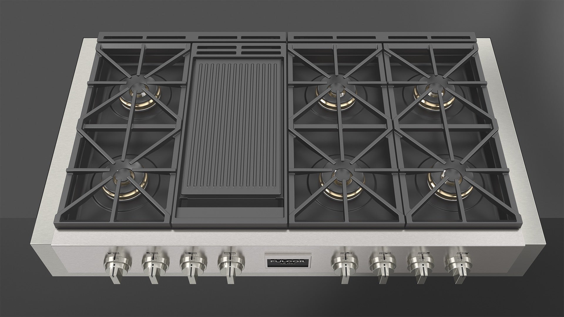 Fulgor Milano Professional 48" Gas Range Top - FSRT 4807 G X